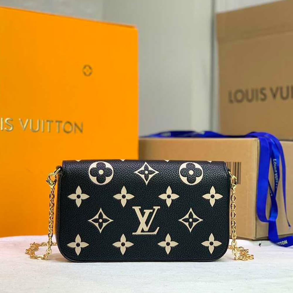 Black Louis Vuitton Felicie pochette bag - Image 4