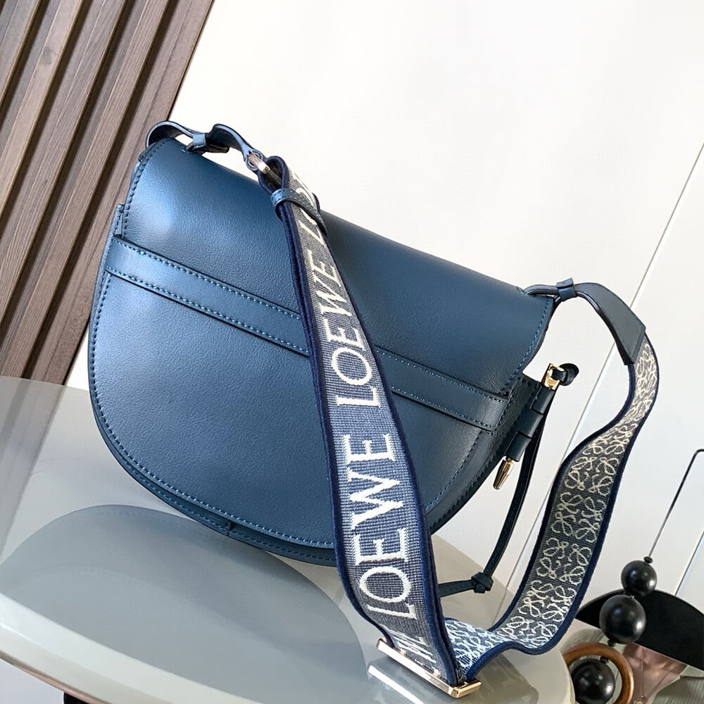 Loewe Small Gate bag in soft calfskin and jacquard - Image 4