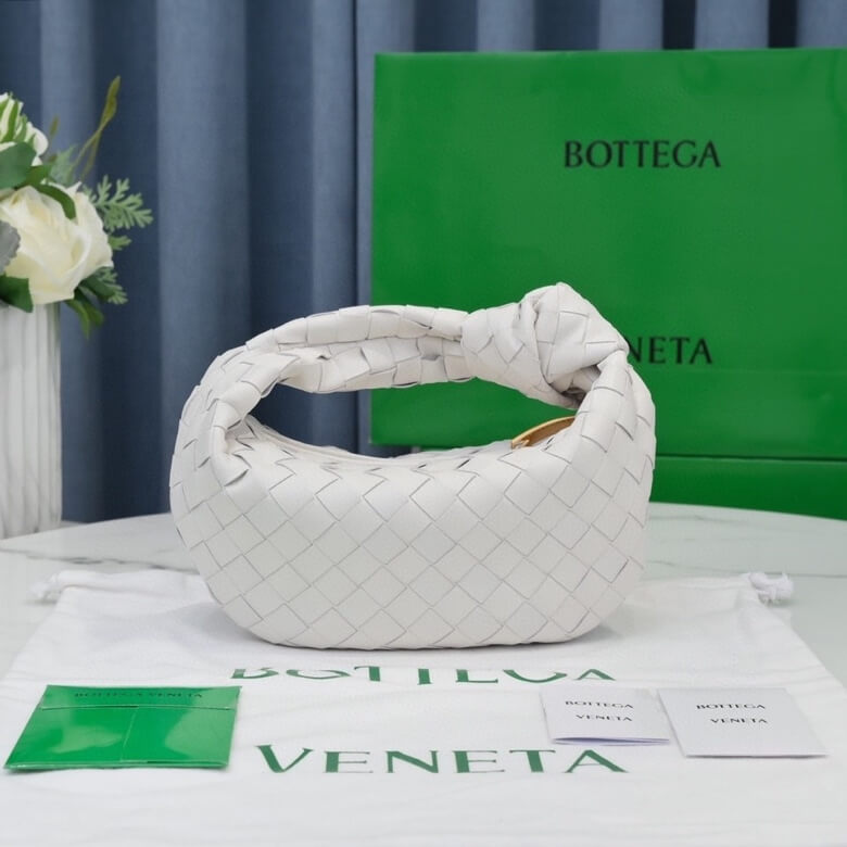 White Bottega Veneta Mini Jodie - Image 4