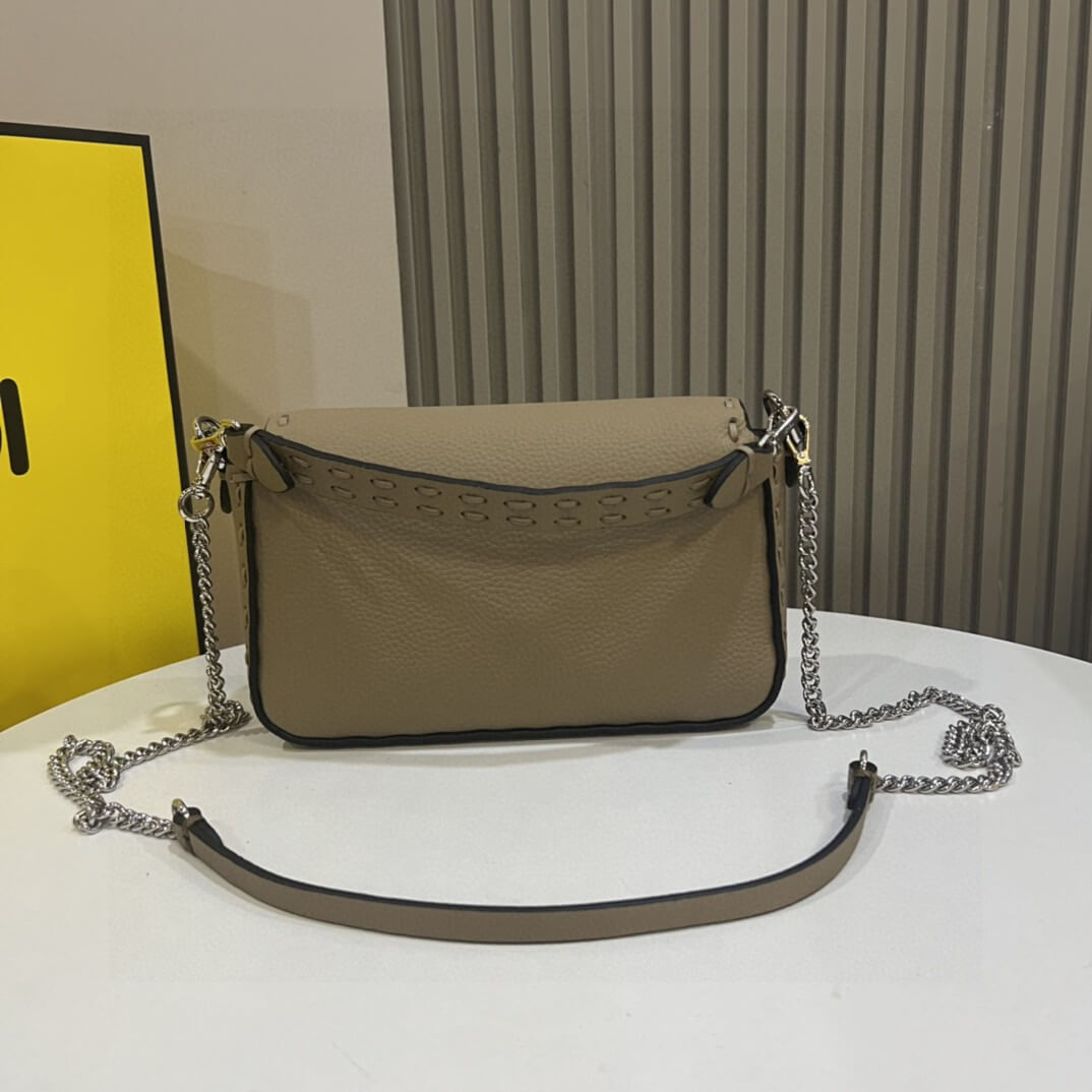 Gray Green Fendi Mini Baguette - Image 4