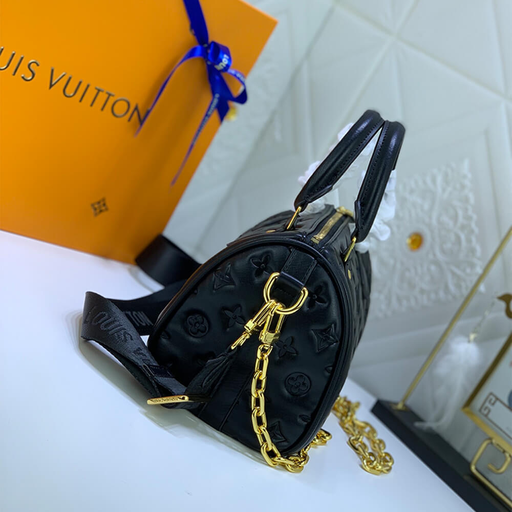 Black Louis Vuitton SPEEDY BANDOULIERE 22 - Image 4