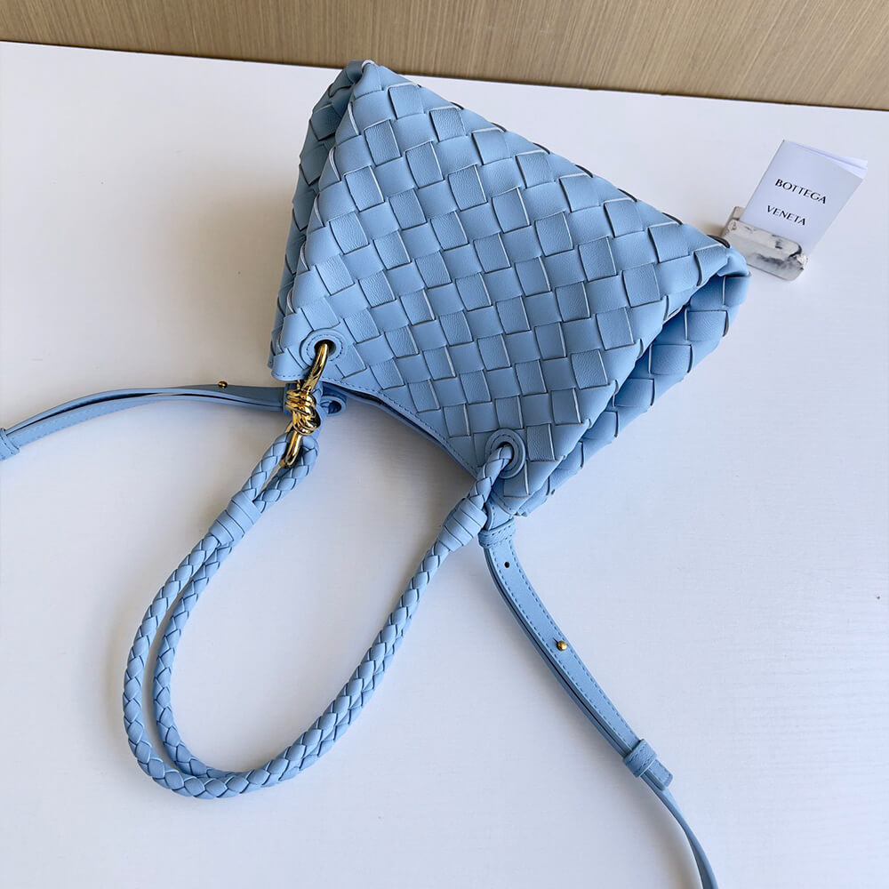 Blue Bottega Veneta Small Parachute - Image 4