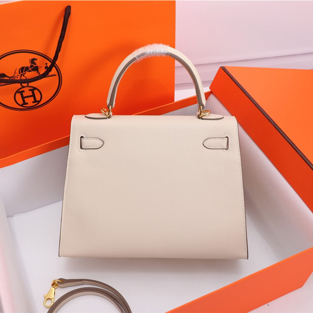 Cheese white Hermes Kelly 25 - Image 4