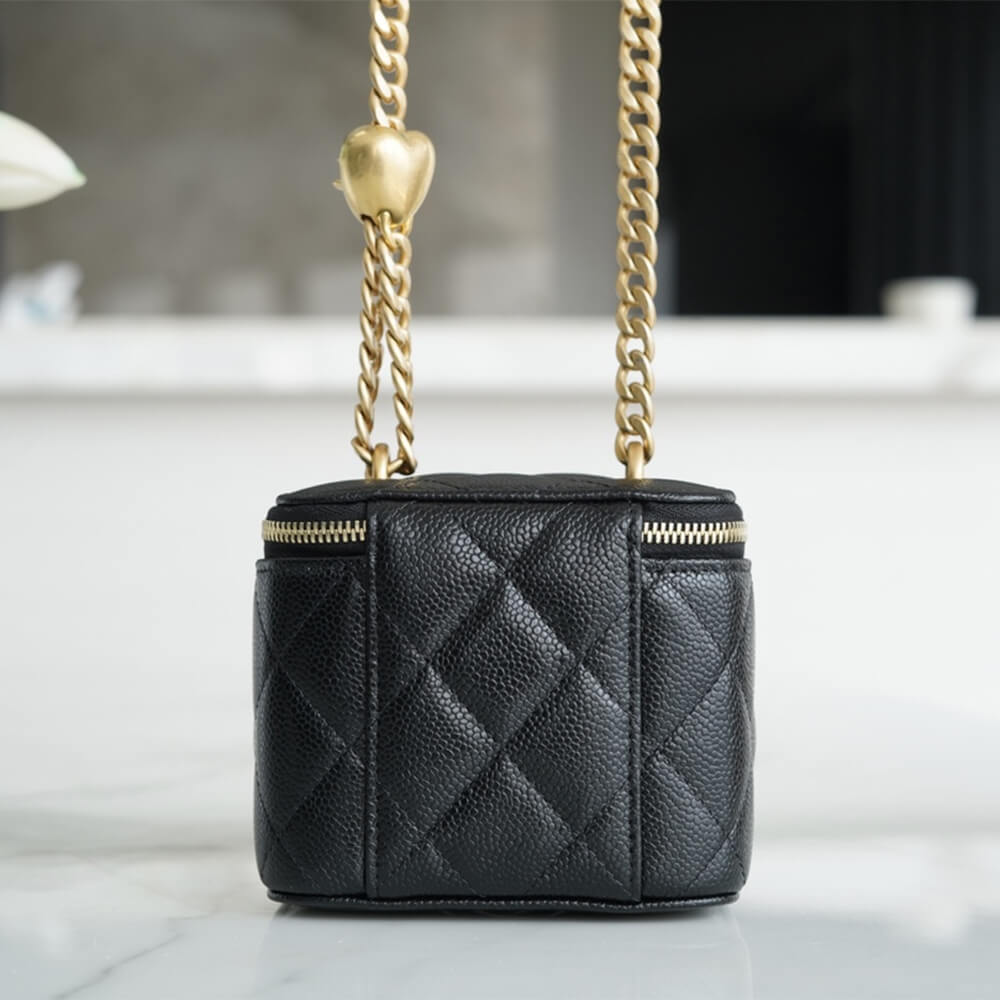 Chanel small gold ball makeup bag - Image 4