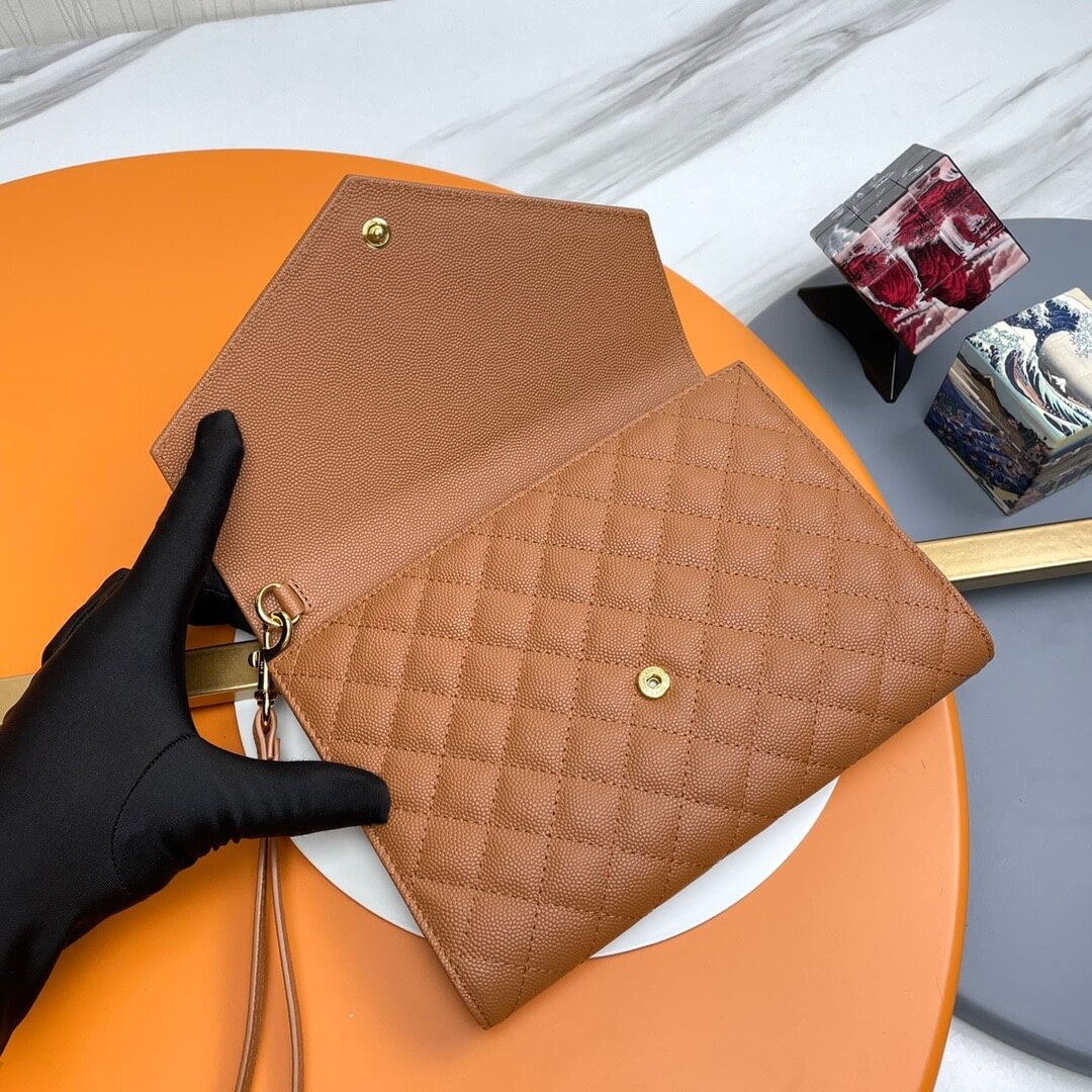 YSL CASSANDRE matelasse leather flap clutch - Image 5