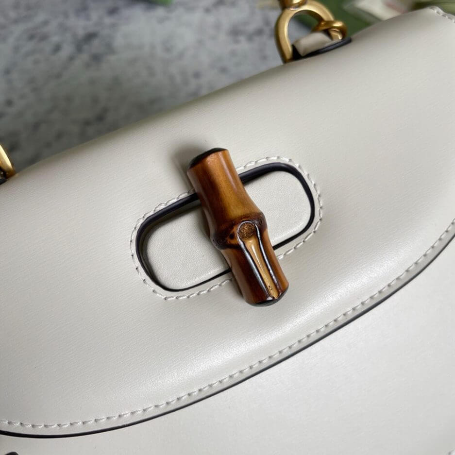 GUCCI BAMBOO 1947 JUMBO GG SMALL TOP HANDLE BAG - Image 5