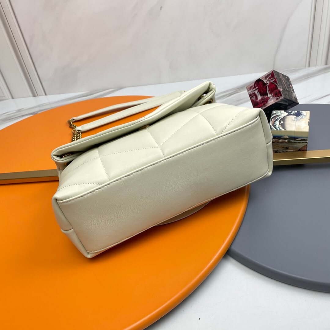 White YSL PUFFER SMALL in Nappa leather - Image 5