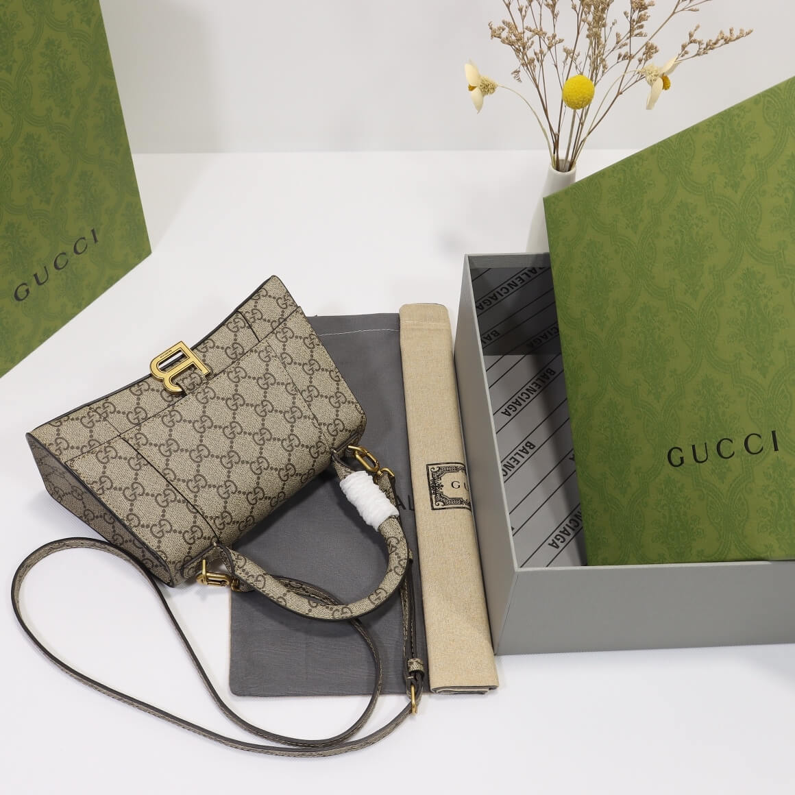 Gucci x Balenciaga Small Hourglass Bag - Image 5