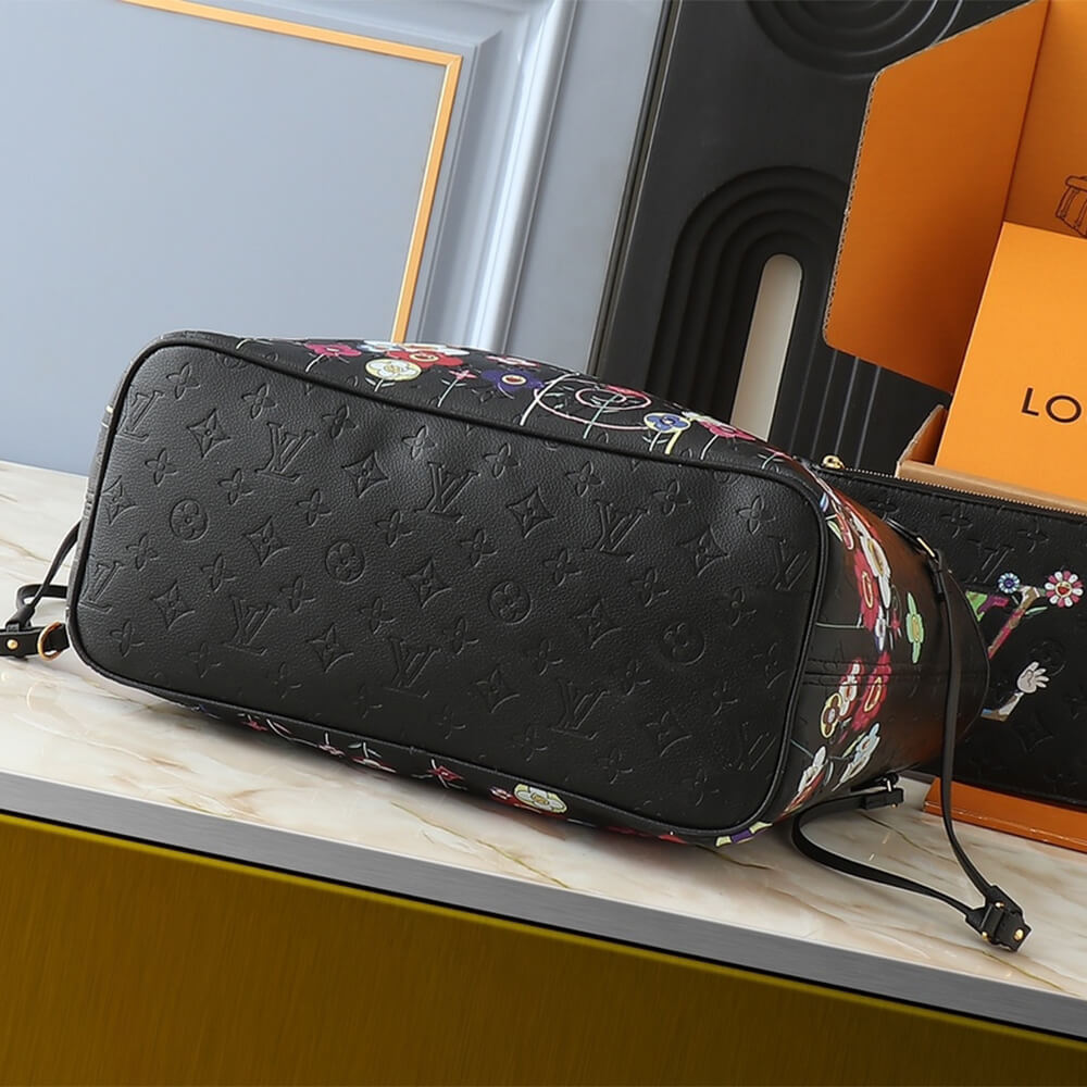 Black LV x TM Neverfull MM - Image 5