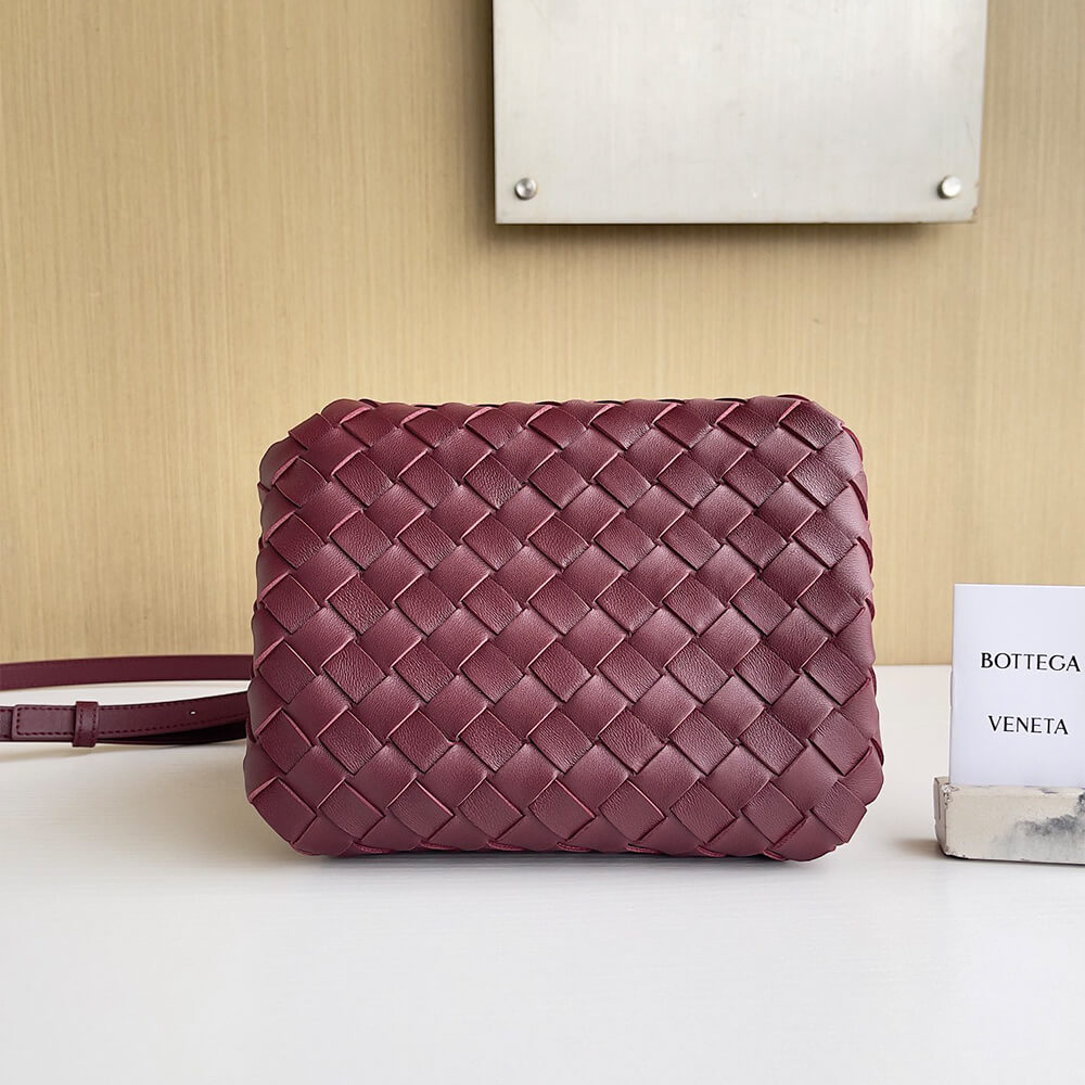 Burgundy Bottega Veneta Small Parachute - Image 5