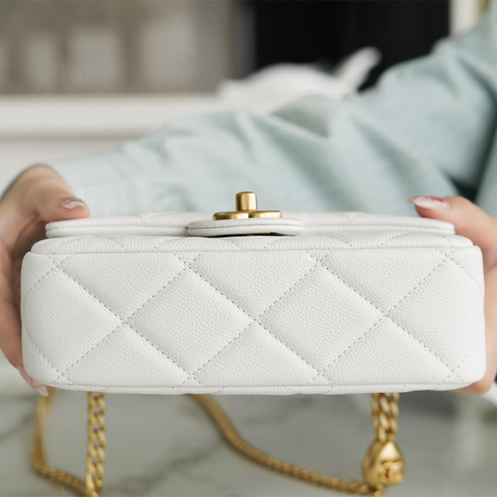 Chanel Love Gold Ball Chain Shoulder Bag - Image 6