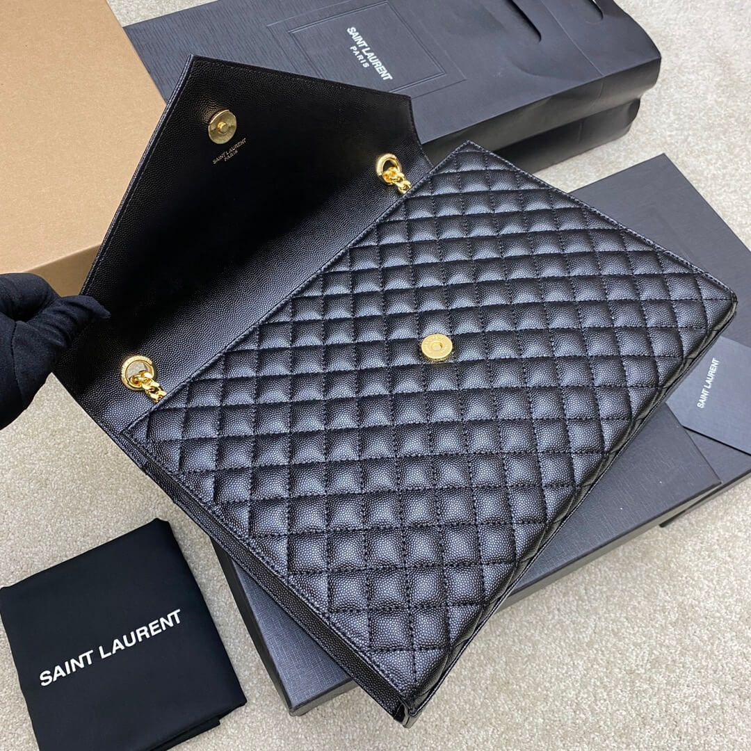 Black YSL Large Envelope Bag - Image 6