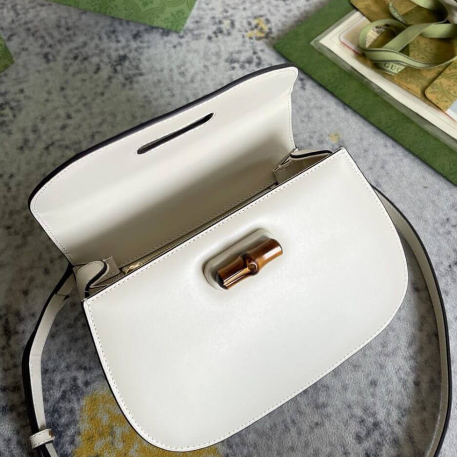 GUCCI BAMBOO 1947 JUMBO GG SMALL TOP HANDLE BAG - Image 6