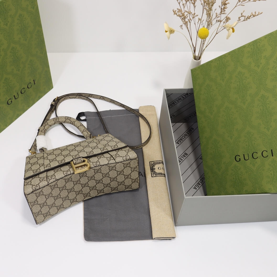 Gucci x Balenciaga Small Hourglass Bag - Image 6