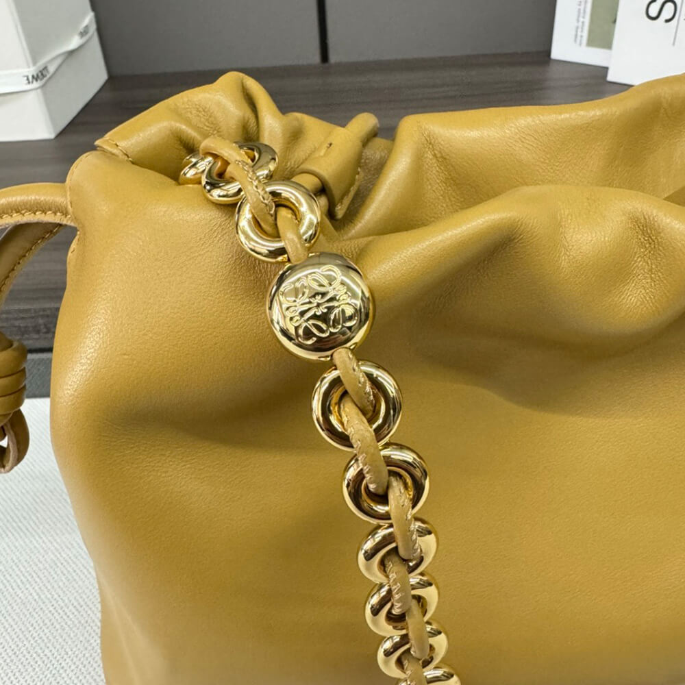 Sahara Loewe Medium Flamenco purse in mellow nappa lambskin - Image 6