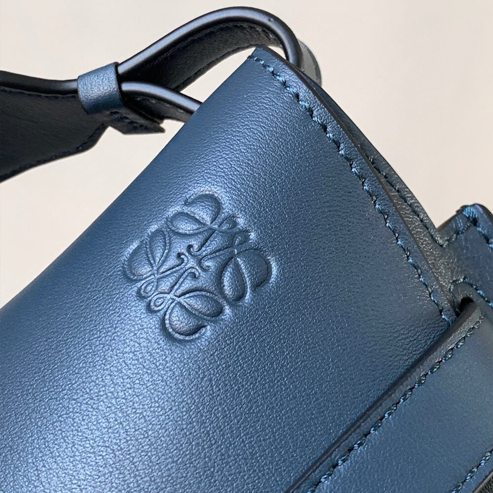 Loewe Small Gate bag in soft calfskin and jacquard - Image 6