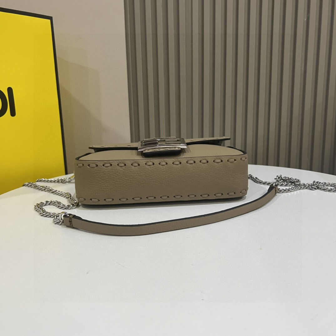 Gray Green Fendi Mini Baguette - Image 6