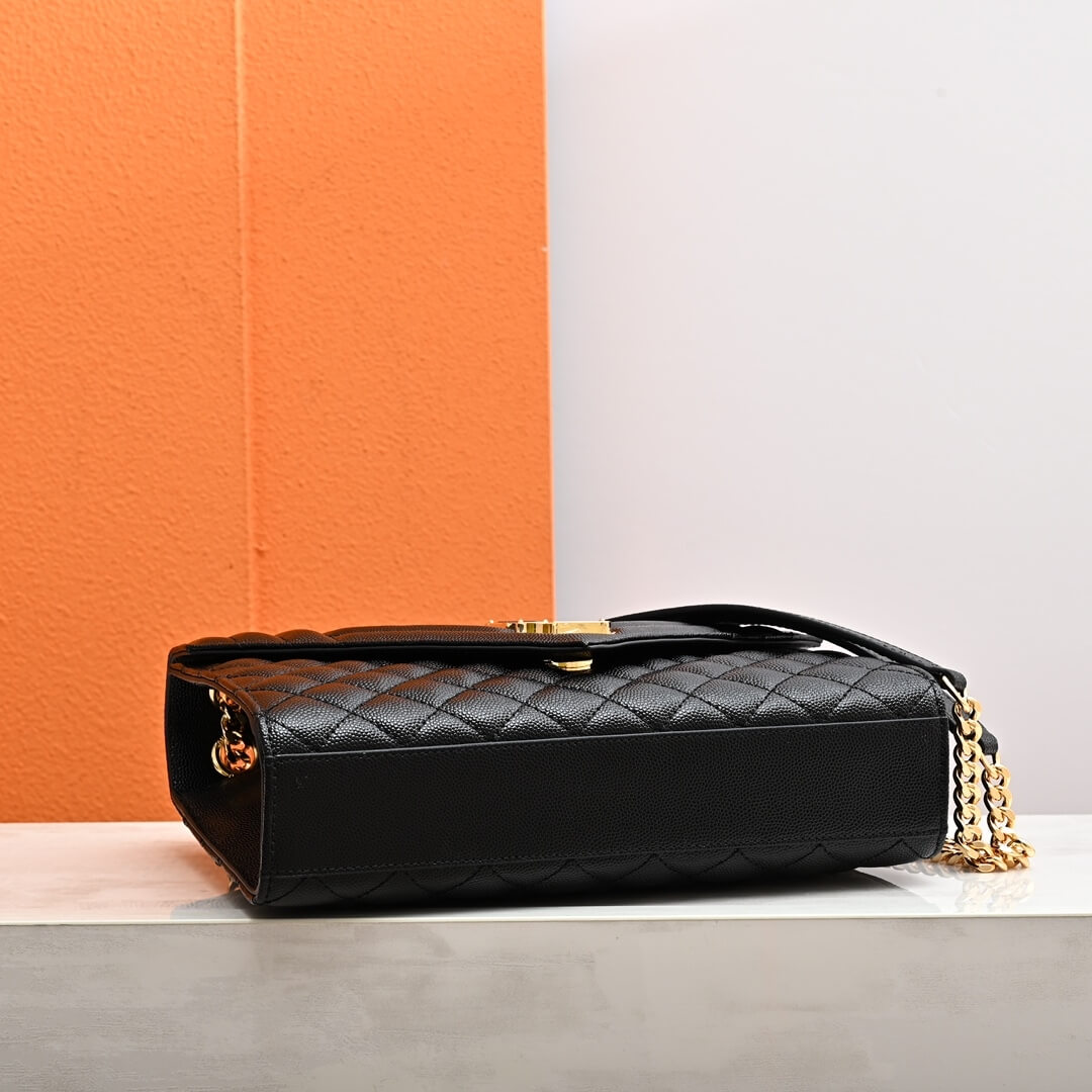 YSL ENVELOPE MEDIUM IN QUILTED GRAIN DE POUDRE EMBOSSED LEATHER - Image 6