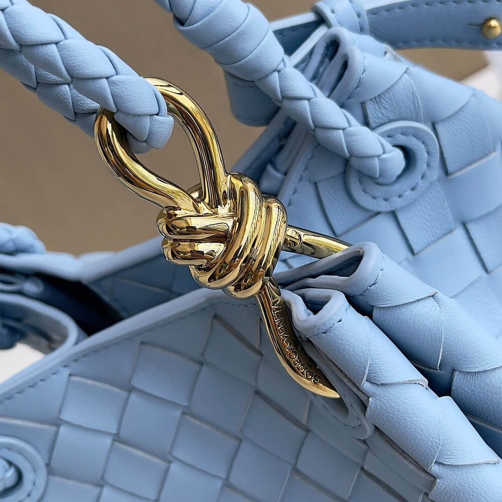 Blue Bottega Veneta Small Parachute - Image 6