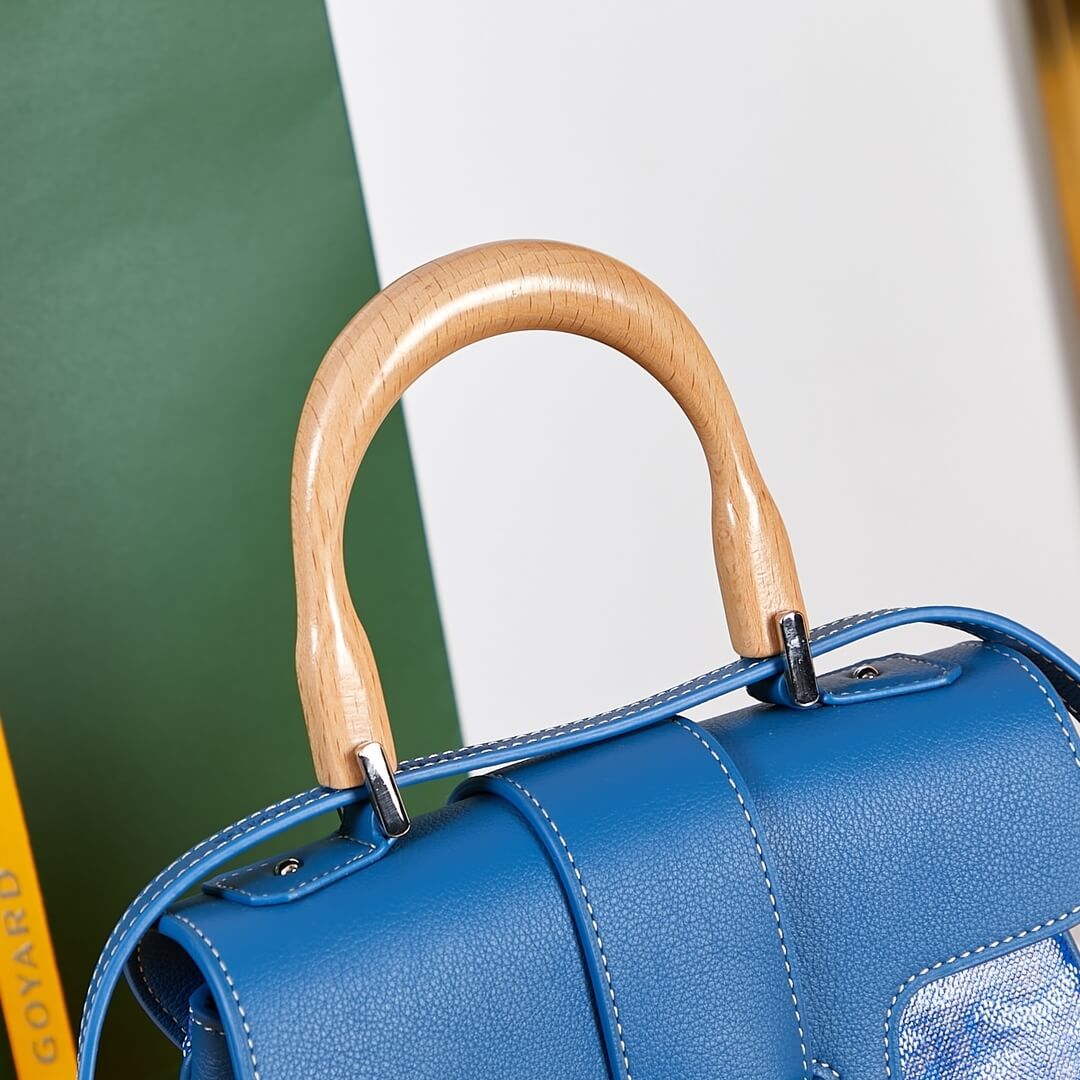 Sky Blue Goyard Saigon Souple Mini Bag - Image 6