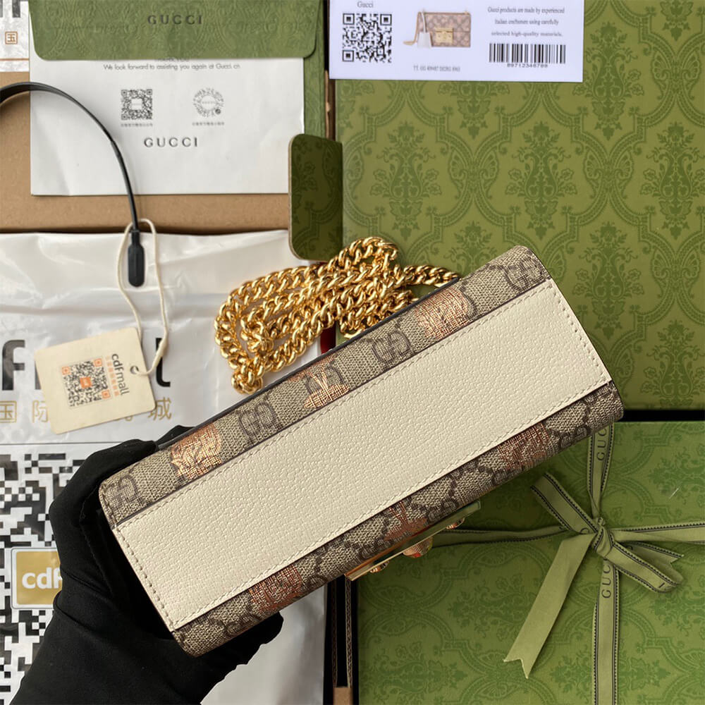 Padlock small berry shoulder bag - Image 6