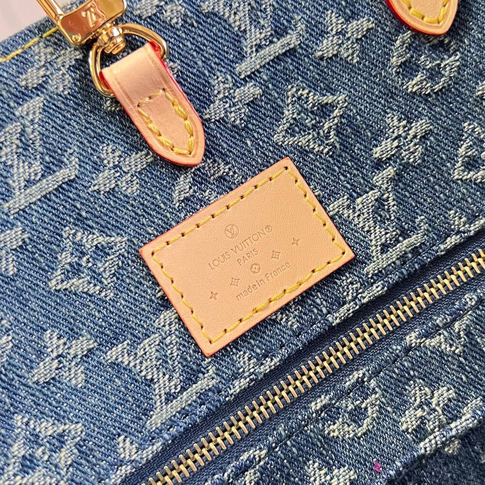 Denim Blue LV OnTheGo MM - Image 7