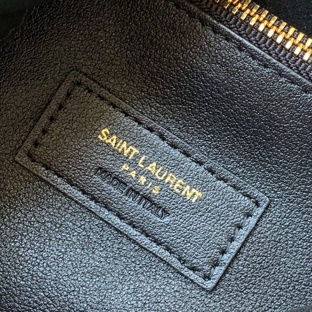 Black YSL LE 5 A 7 supple SMALL IN GRAINED LEATHER - Image 7