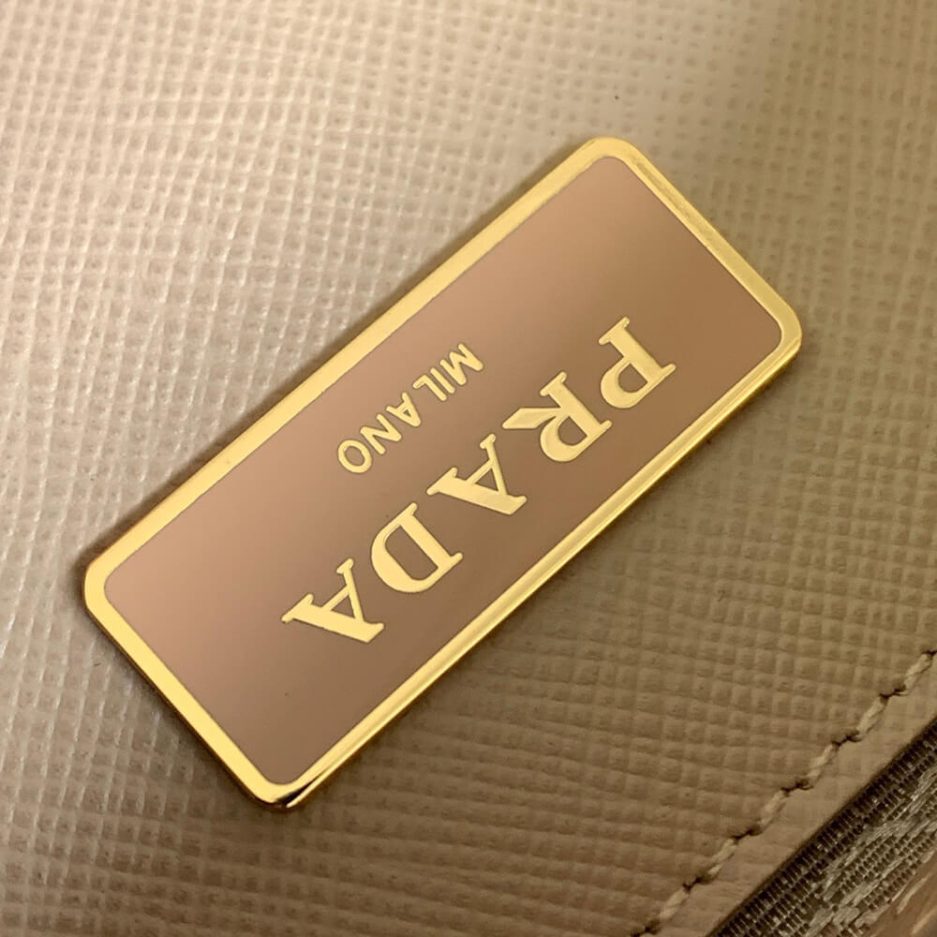 Sand Beige Medium Prada Galleria Saffiano leather bag - Image 7