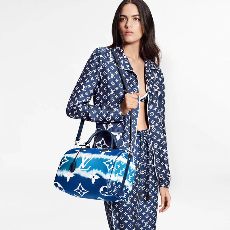 Blue LV Escale Speedy Bandouliere 30 - Image 7