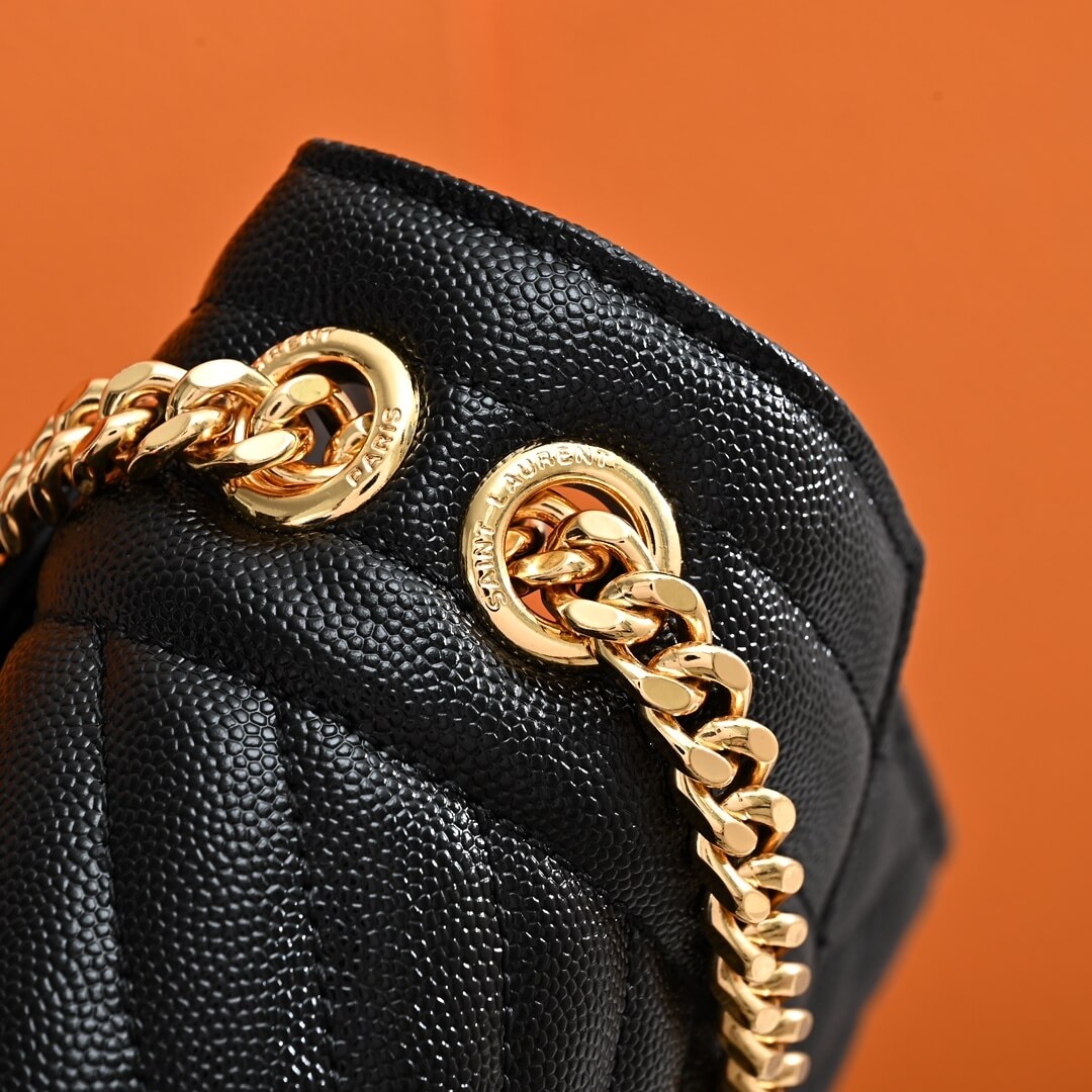 YSL ENVELOPE MEDIUM IN QUILTED GRAIN DE POUDRE EMBOSSED LEATHER - Image 7