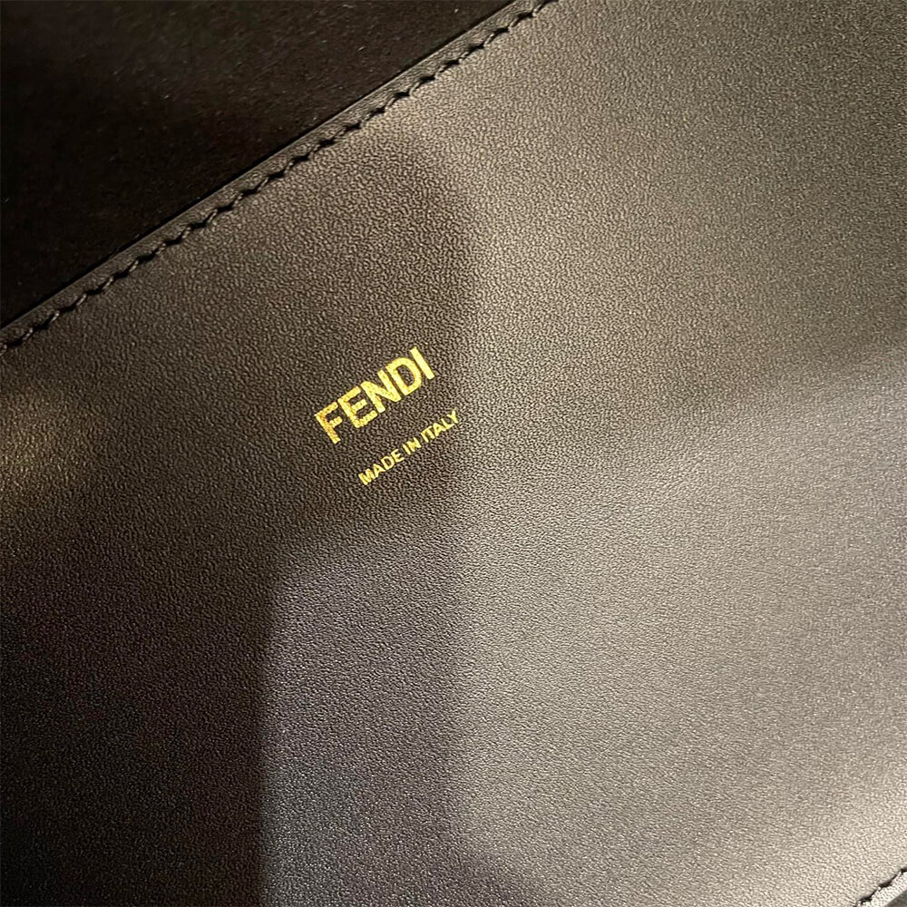 Black FENDI SUNSHINE Medium Tote Bag - Image 7