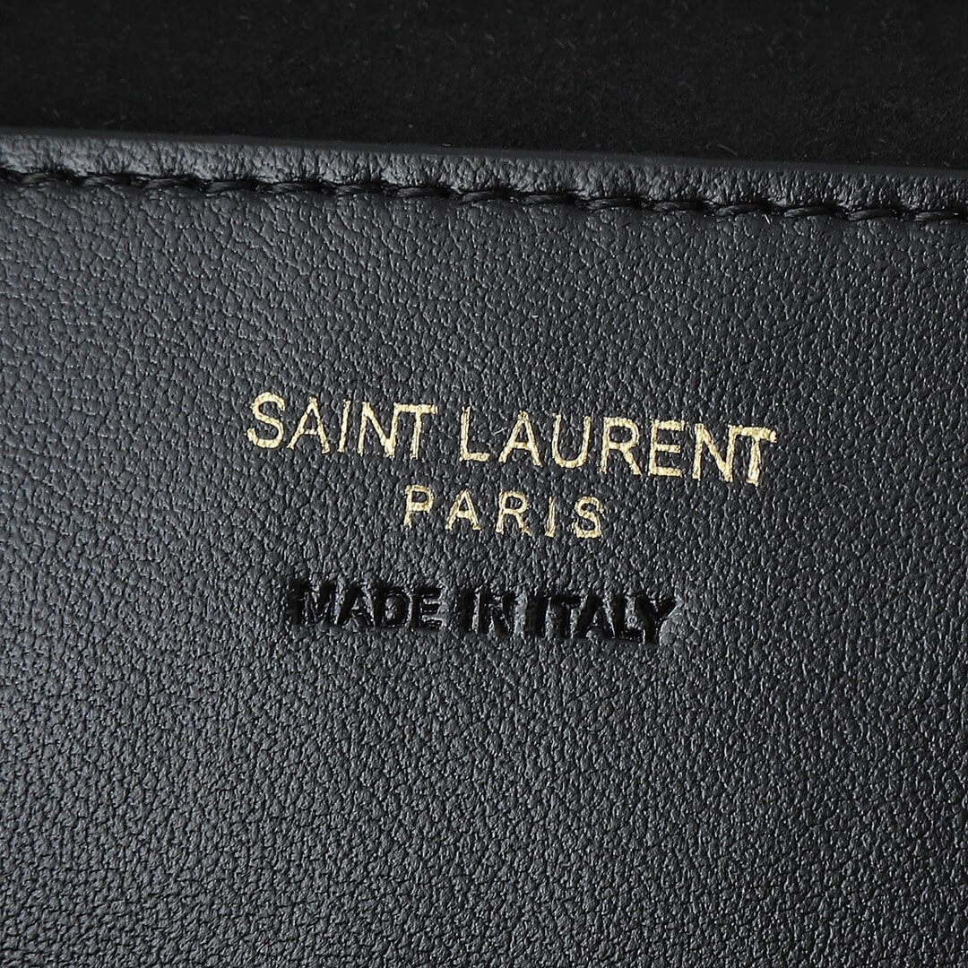 Black YSL PARIS VII pochon in lambskin - Image 7