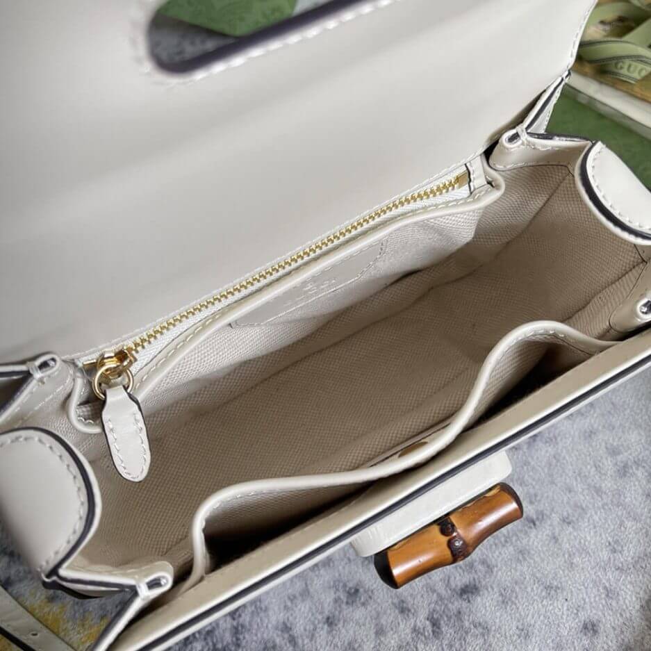 GUCCI BAMBOO 1947 JUMBO GG SMALL TOP HANDLE BAG - Image 8