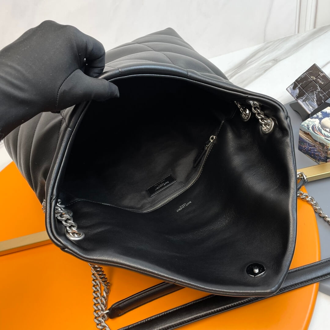 Black YSL PUFFER MEDIUM in Nappa leather - Image 8