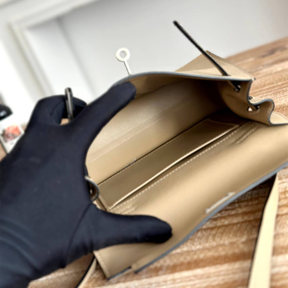 Beige Hermes Kelly Danse - Image 8