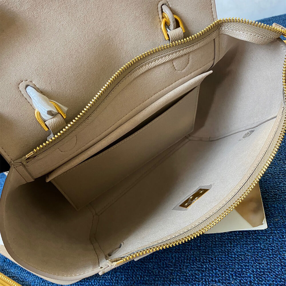 LIGHT TAUPE CELINE MICRO BELT BAG - Image 8