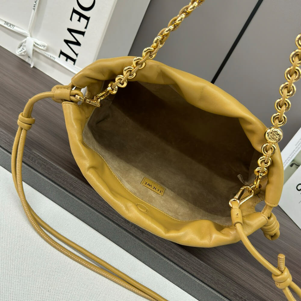 Sahara Loewe Medium Flamenco purse in mellow nappa lambskin - Image 8