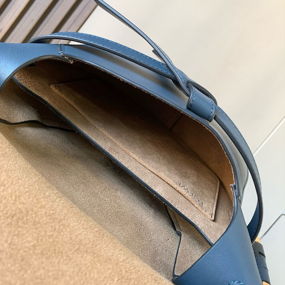 Loewe Small Gate bag in soft calfskin and jacquard - Image 8