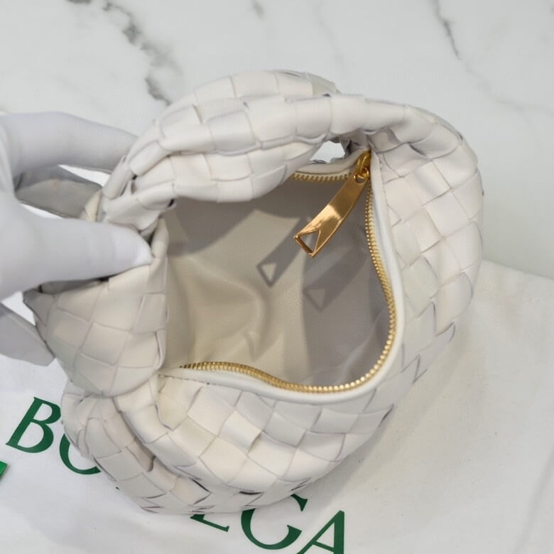 White Bottega Veneta Mini Jodie - Image 8