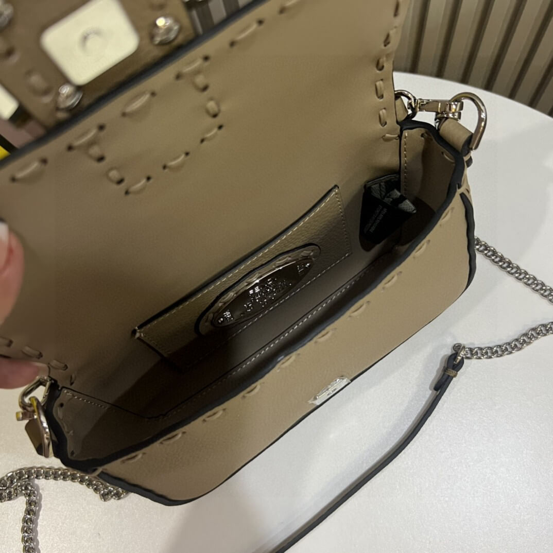 Gray Green Fendi Mini Baguette - Image 8