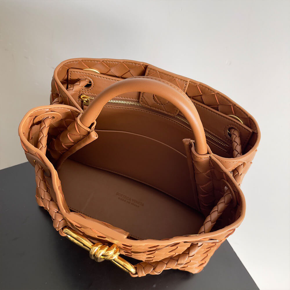 Brown Bottega Veneta Small Andiamo - Image 8