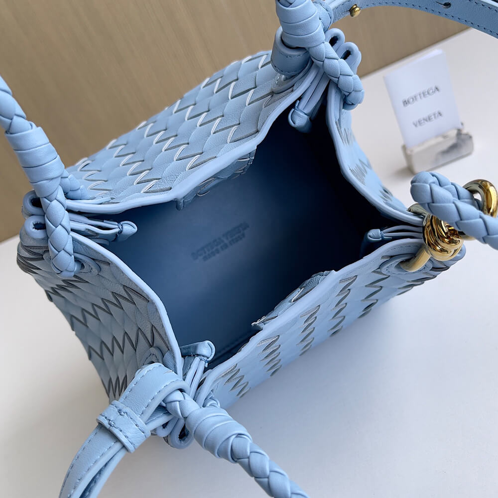Blue Bottega Veneta Small Parachute - Image 8