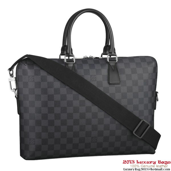 Louis Vuitton Damier Graphite Canvas Porte-Documents Jour N48224 Louis Vuitton Damier Graphite Canvas Porte-Documents Jour N48224