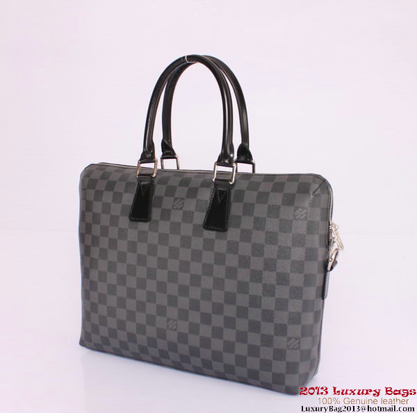 Louis Vuitton Damier Graphite Canvas Porte-Documents Jour N48224 Louis Vuitton Damier Graphite Canvas Porte-Documents Jour N48224