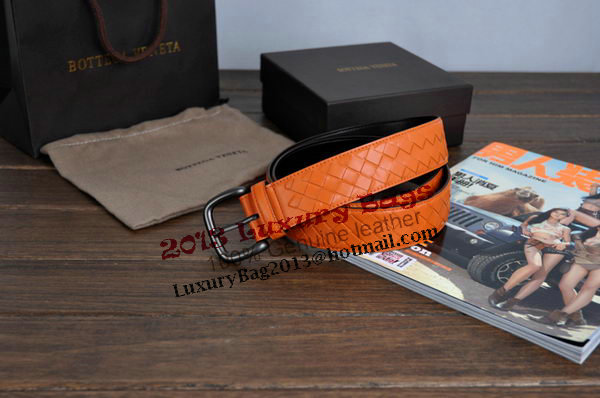 Bottega Veneta Intrecciato Nappa Belt 274484 Orange Bottega Veneta Intrecciato Nappa Belt 274484 Orange