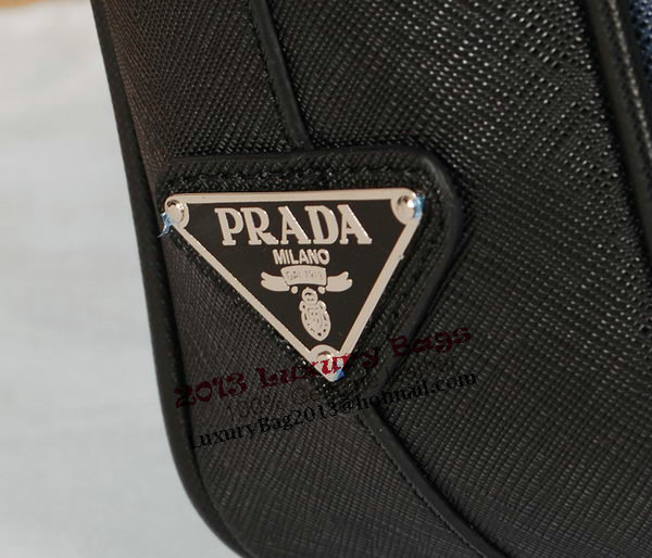 Prada Original Leather Briefcase 305M Blue Prada Original Leather Briefcase 305M Blue