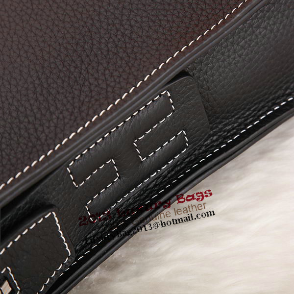 Hermes Mens Briefcase Original Calf Leather H86683 Black Hermes Mens Briefcase Original Calf Leather H86683 Black