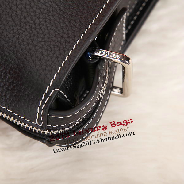 Hermes Mens Briefcase Original Calf Leather H86683 Black Hermes Mens Briefcase Original Calf Leather H86683 Black