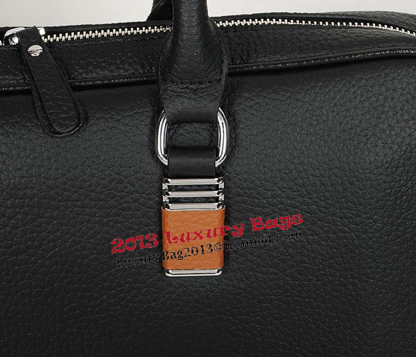 Hermes Mens Briefcase Original Calf Leather H95271 Black Hermes Mens Briefcase Original Calf Leather H95271 Black