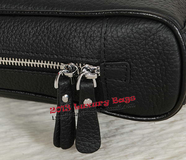 Hermes Mens Briefcase Original Calf Leather H95271 Black Hermes Mens Briefcase Original Calf Leather H95271 Black